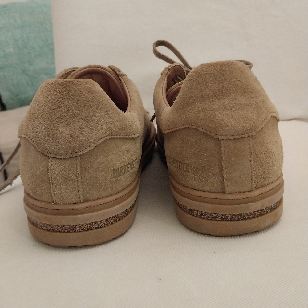 Women's Birkenstock Tan Suede Sneakers - Picture 5 of 6